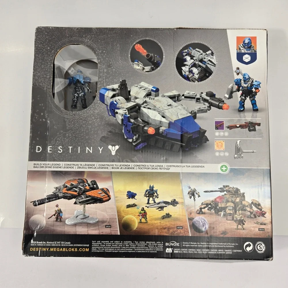 Mega Bloks Destiny Cabal Interceptor Set 366 Pcs NIB Sealed Fighter Ship 8+